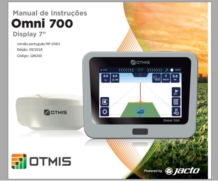 MANUAL DE INSTRUÇÕES DISPLAY 7 OMNI 700 - JACTO OTMIS
