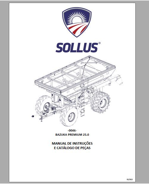 MANUAL DE INSTRUÇÕES E PEÇAS PDF BAZUKA PREMIUM 25.0 - SOLLUS