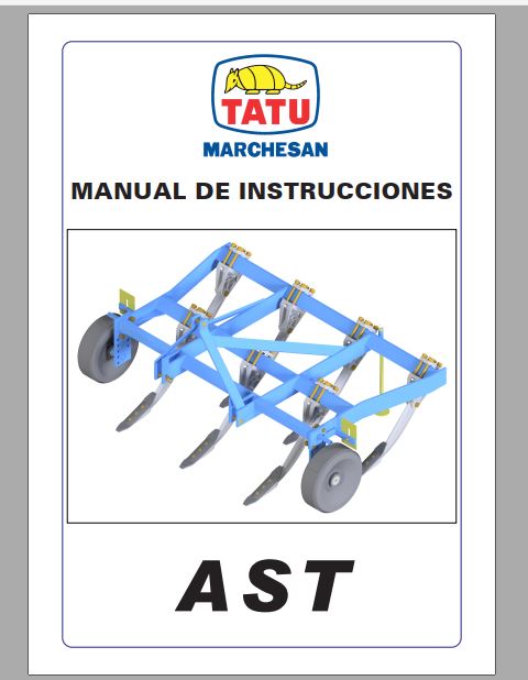 MANUAL DE INSTRUÇÕES PDF ARADOR AST - TATU MARCHESAN