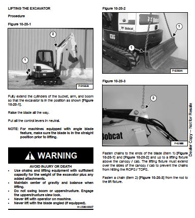 Manual De Serviço BOBCAT - E35 - Escavador Compacto