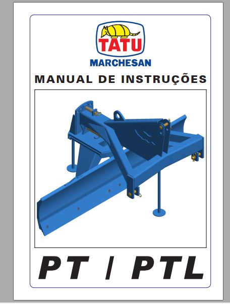 MANUAL DE INSTRUÇÕES PDF PLAINA TRASEIRA PT - PTL - TATU MARCHESAN
