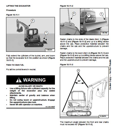 Manual De Serviço BOBCAT - E60 - Escavador Compacto