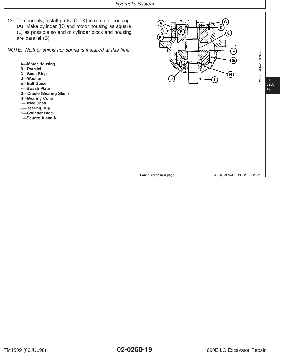Manual de Serviço John Deere 690E LC — diagrama técnico (página interna do PDF)