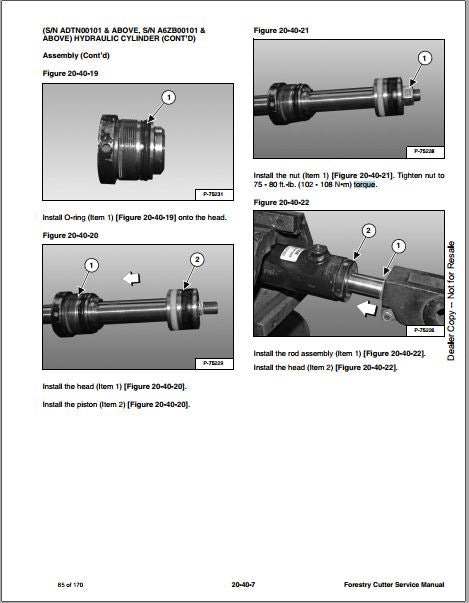 Manual De Serviço BOBCAT - Forestry Cutter