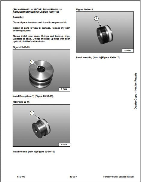 Manual De Serviço BOBCAT - Forestry Cutter
