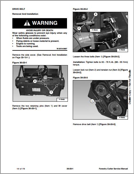 Manual De Serviço BOBCAT - Forestry Cutter