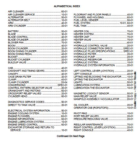 Manual De Serviço BOBCAT - 329 - Escavadora Compacta