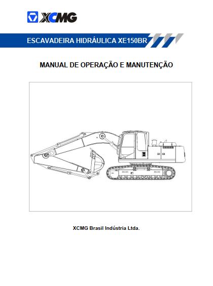 MANUAL DE OPERAÇÃO E MANUTENÇÃO PDF ESCAVADEIRA HIDRÁULICA XE150BR - XCMG