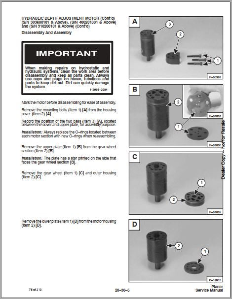 Manual De Serviço BOBCAT - PLANER