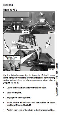 Manual De Serviço BOBCAT - S100 - Mini Carregadeira