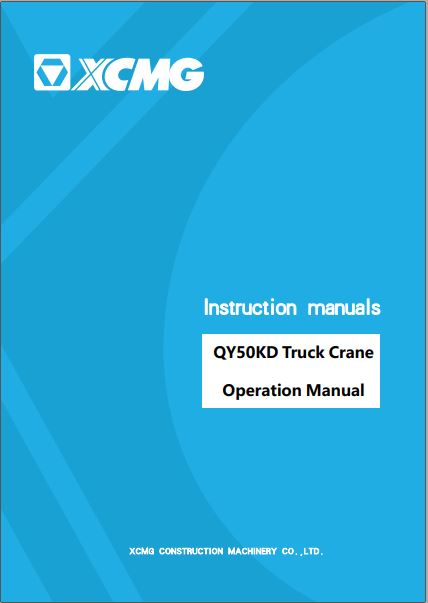 MANUAL DE OPERAÇÃO PDF GUINDASTE QY50KD - XCMG