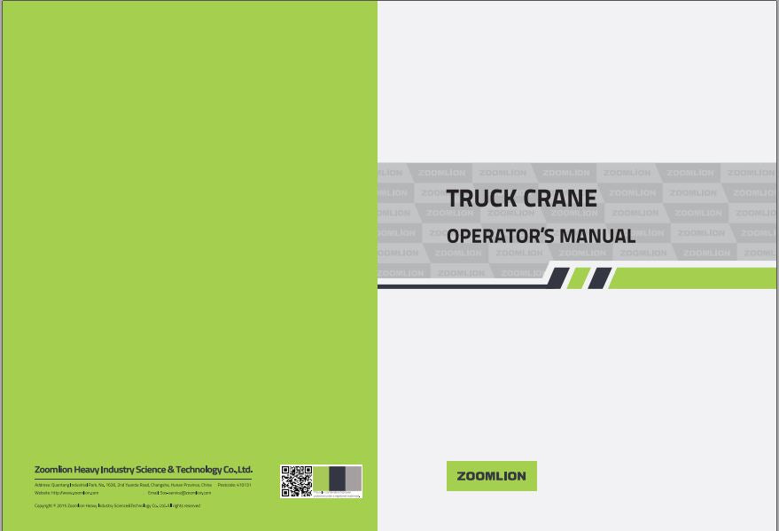 MANUAL DE OPERAÇÃO PDF GUINDASTE ZMC1000V5 - ZOOMLION