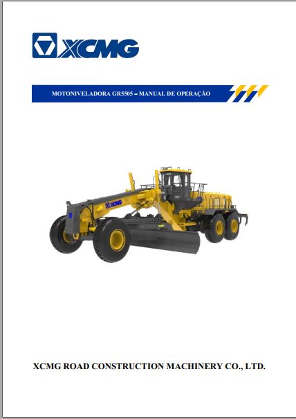 MANUAL DE OPERAÇÃO PDF MOTONIVELADORA GR5505 - XCMG