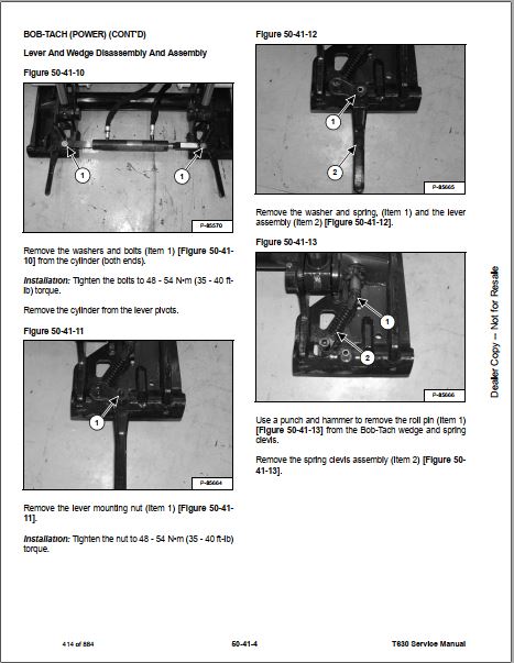 Manual De Serviço BOBCAT - T630 - Mini Carregadeira