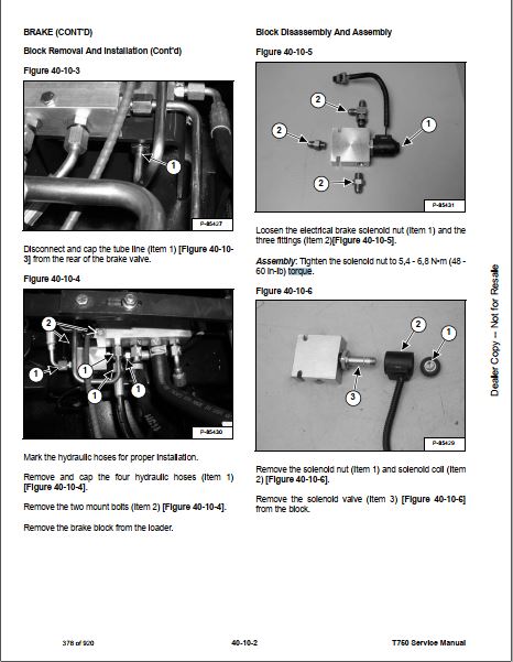 Manual De Serviço BOBCAT - T750 - Mini Carregadeira