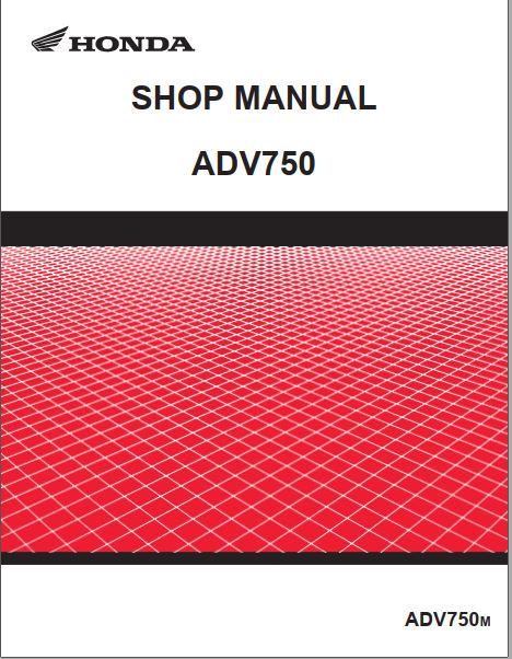 MANUAL DE SERVIÇOS DE OFICINA PDF ADV750 2020 - HONDA