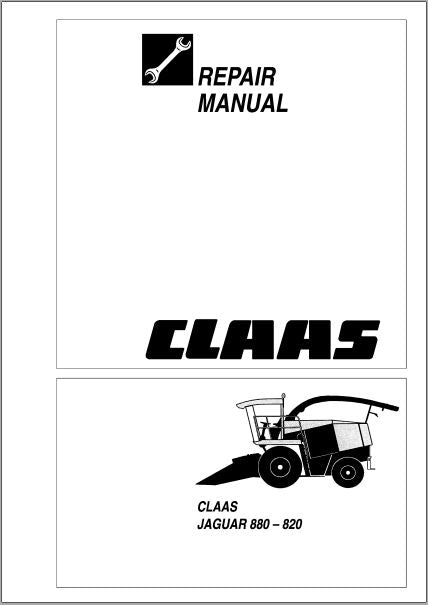 MANUAL DE SERVIÇOS DE OFICINA PDF COLHEITADEIRA JAGUAR 880-820 - CLAAS