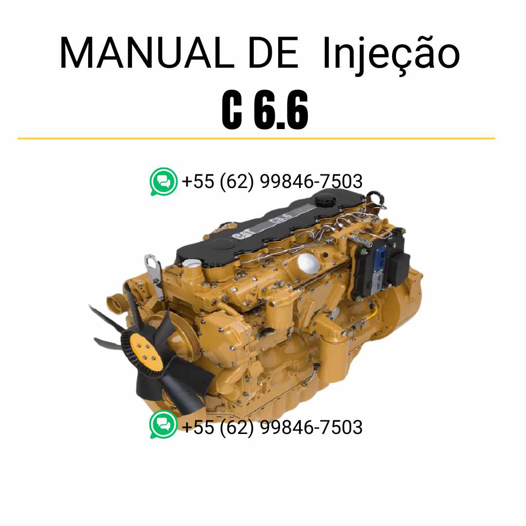 Apostila técnica em PDF sobre injeção eletrônica Common Rail no motor C 6.6, ideal para diagnóstico e estudo