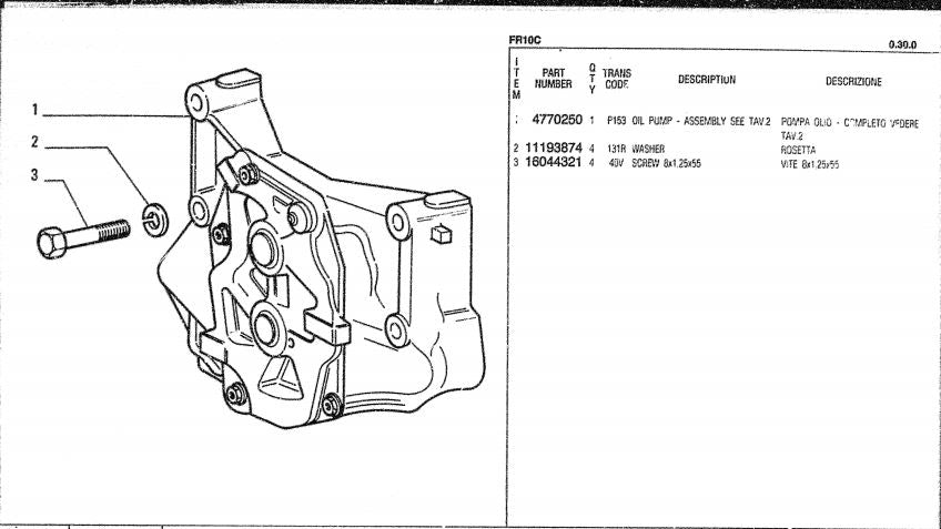 catalago de pecas retroescavadeira FR10C fiat allis