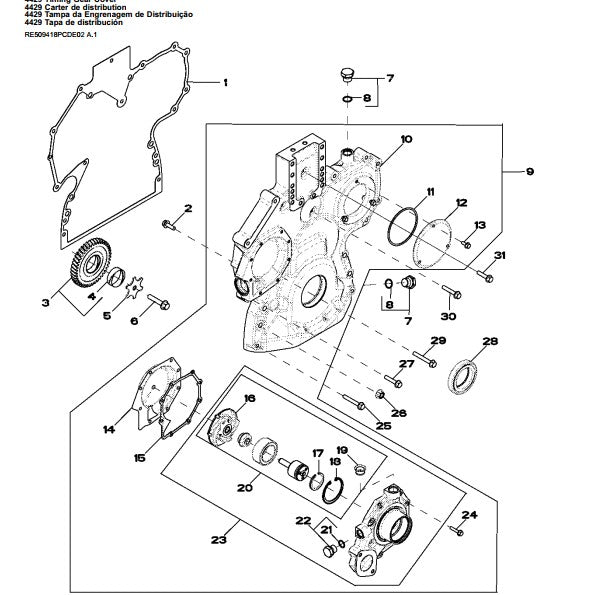 Catálogo De Peças John Deere 310k Retroescavadeira