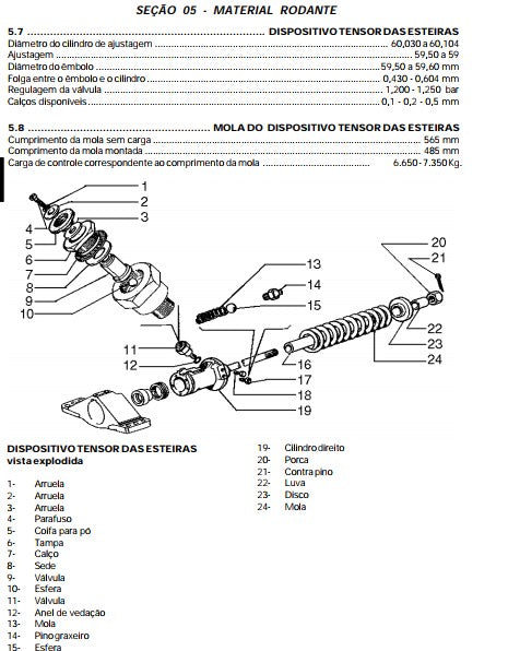 Manual Serviço Oficina Trator Esteiras New Holland 7d