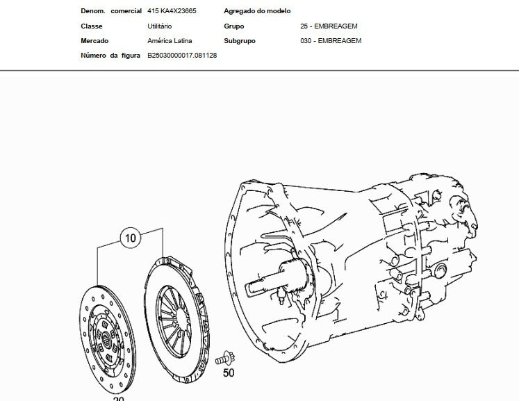 CATALOGO DE PEÇAS VAN - 415 CDI  MERCEDES