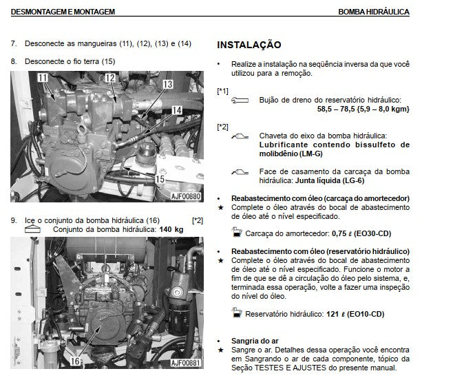 Manual De Serviço Escavadeira Pc160lc-7b Komatsu