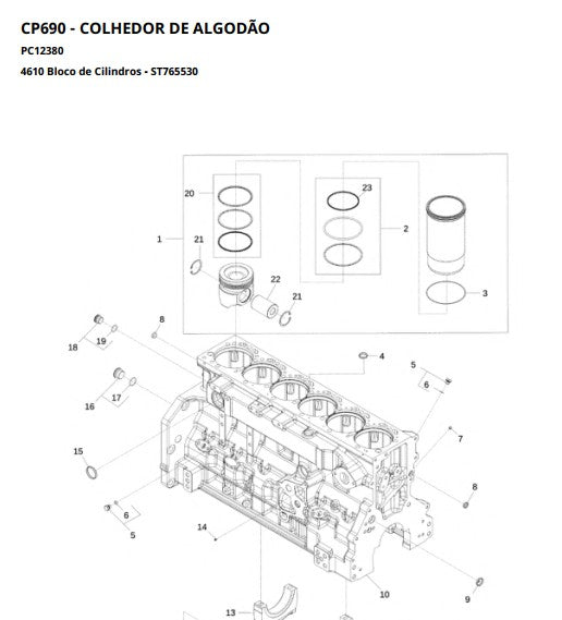 CATALOGO DE PEÇAS COLHEDORA DE ALGODÃO CP690 JOHN DEERE