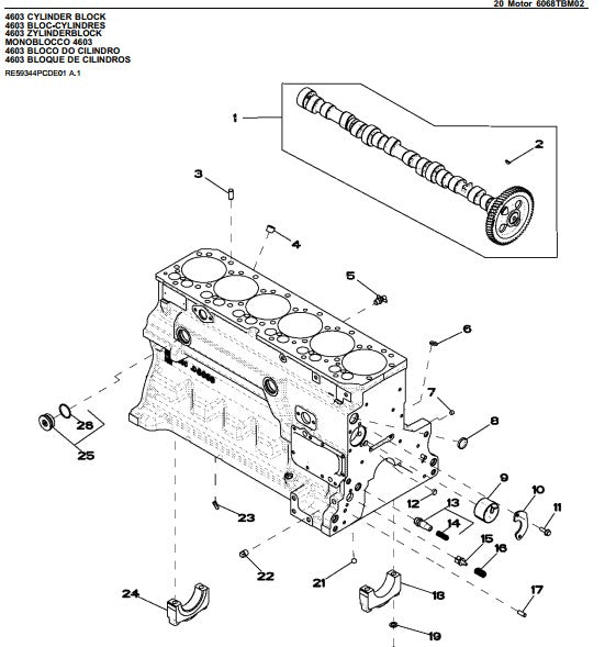 Catálogo De Peças John Deere 6145j Trator