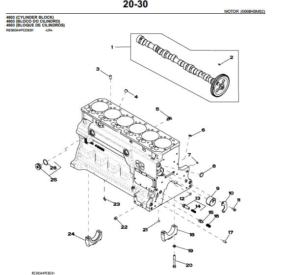 Catálogo De Peças John Deere 6165j Trator
