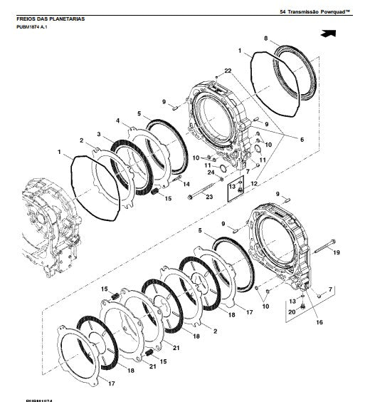 Catálogo Peças Trator John Deere 7210j