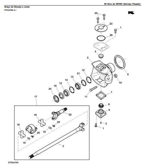 Catálogo Peças Trator John Deere 7210j