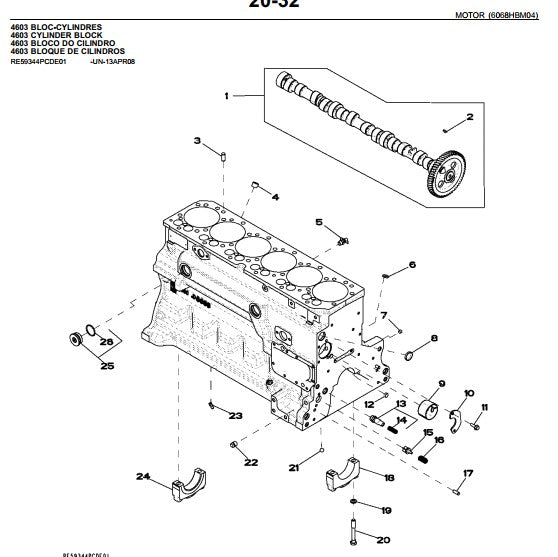 Catálogo De Peças John Deere 7205j Trator