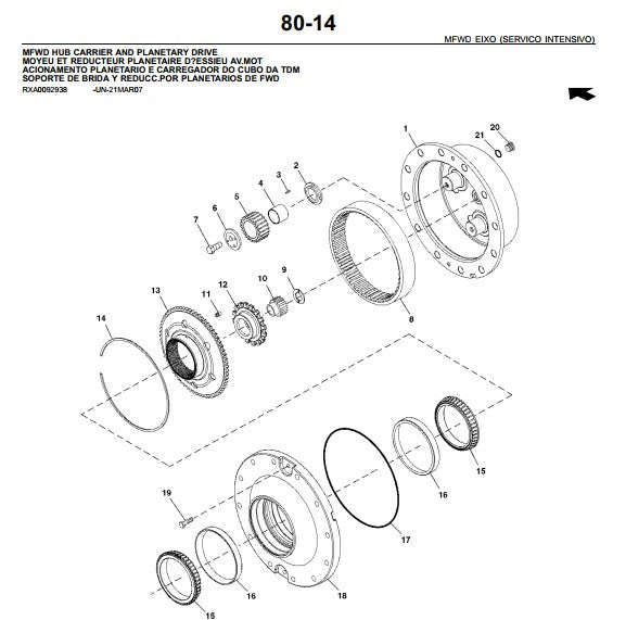 Catálogo De Peças John Deere 7205j Trator