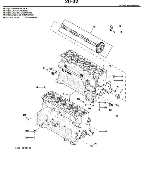Catálogo de Peças John Deere 7225J - Trator