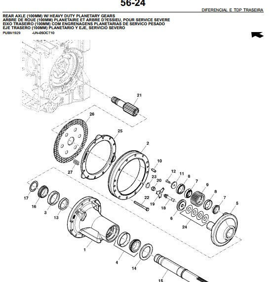 Catálogo de Peças John Deere 7225J - Trator