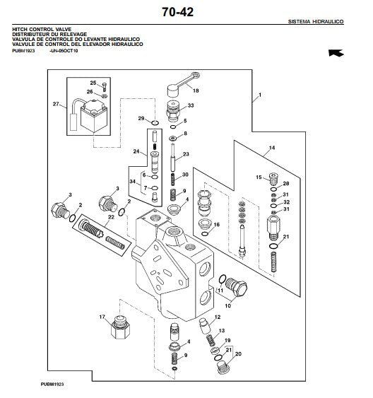 Catálogo de Peças John Deere 7225J - Trator