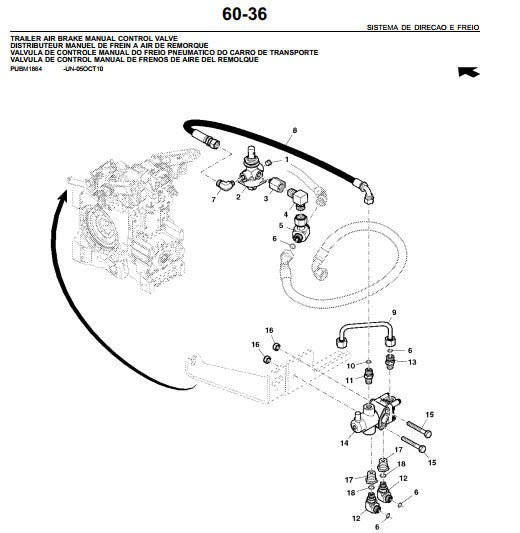 Catálogo de Peças John Deere 7225J - Trator