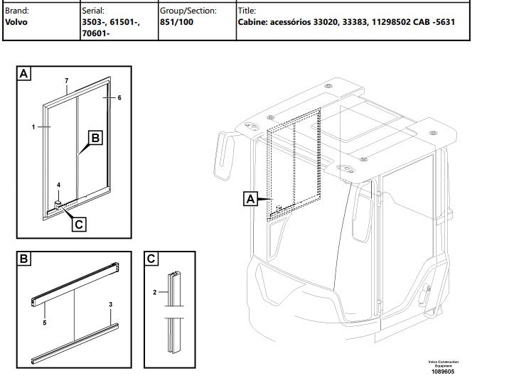 Catalogo De Pecas Pa Carregadeira Volvo - L110f - (em Portug