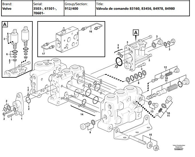 Catalogo De Pecas Pa Carregadeira Volvo - L110f - (em Portug