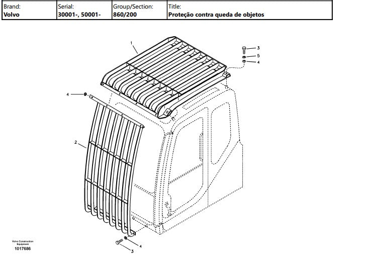 Catalogo De Pecas Escavadeiras Compactas Volvo - Ec55b