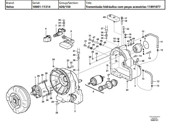Catalogo De Pecas Retroescavadeiras Volvo - Bl60 - Pt-br