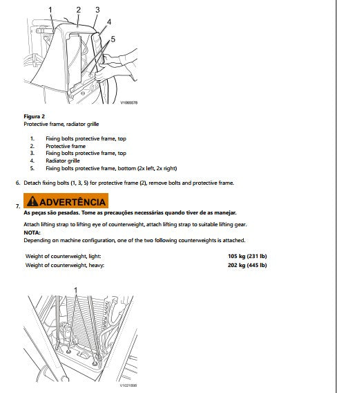 manual de serviço Volvo BL70 retroescavadeira - página interna sobre cilindros hidráulicos
