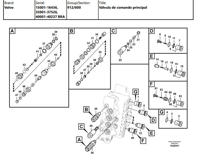 Catalogo De Pecas Escavadeiras Volvo - Ec240b Lc - Pt-br