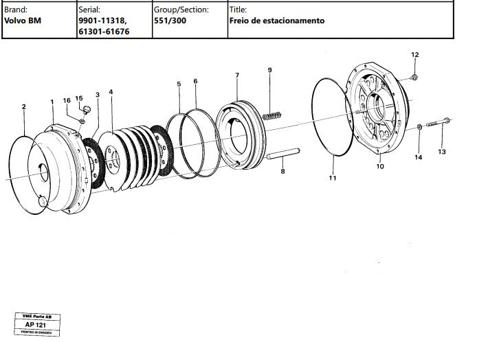 Catalogo De Pecas Pa Carregadeira Volvo - L120c - Bm - (em P