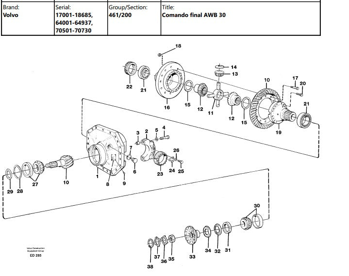 Catalogo De Pecas Pa Carregadeira Volvo - L90d - (em Portugu