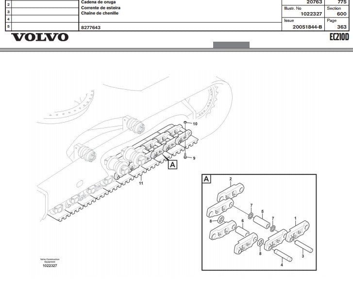CATALOGO DE PEÇAS ESCAVADEIRA VOLVO - EC210D