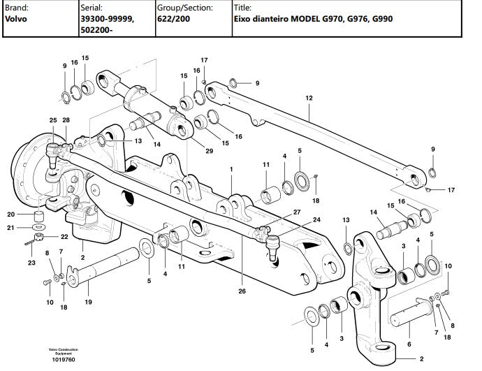 Catalogo De Pecas Motoniveladoras Volvo - G940 - Pt-br