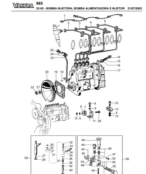 Catálogo Peças Trator Valtra Valmet 985