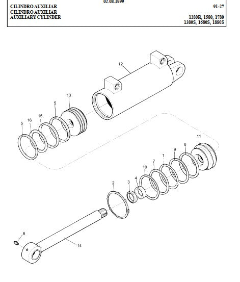 Catálogo De Peças Valtra 1280 R - 1380 S - 1580 - 1680 S